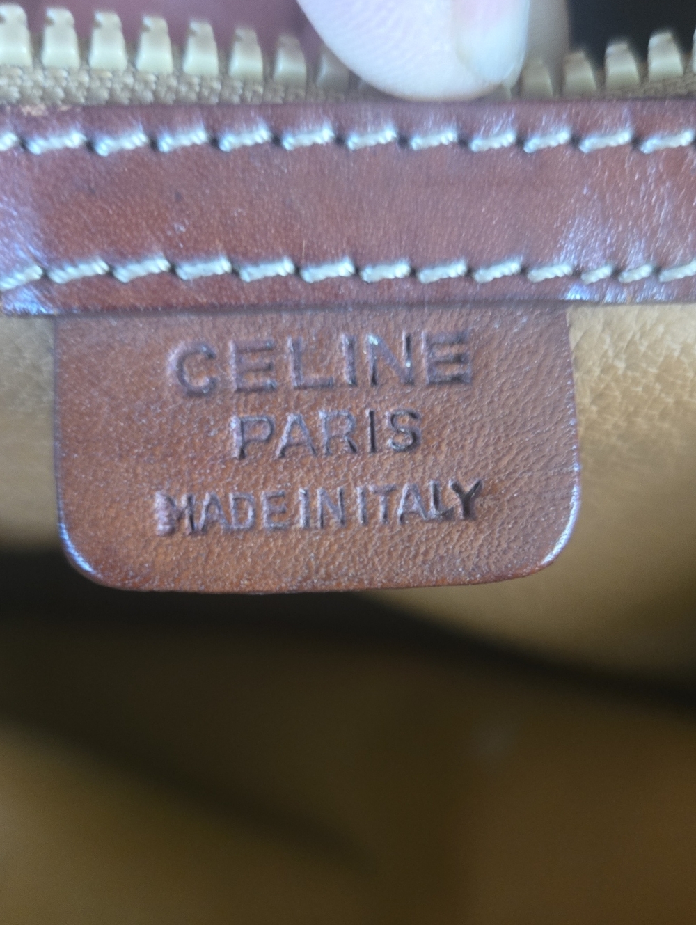 Celine Brown Monogram Crossbody Messenger Bag Euc Like New - Picture 12 of 15